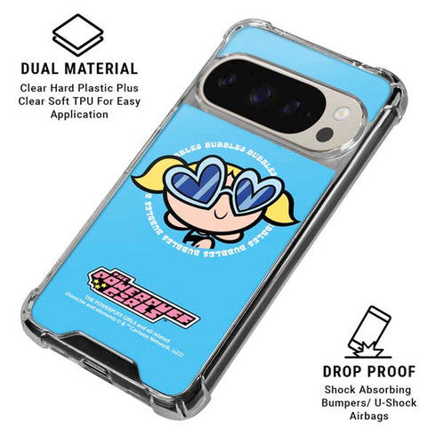 Cartoon Network Powerpuff Girls Bubbles Pixel 9/9 Pro Clear Case